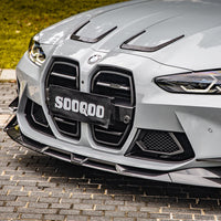 SOOQOO Carbon Trim voor BMW M3 / M3 Touring / M4 / M4 Cabrio G80, G81, G82, G83 (motorkap)
