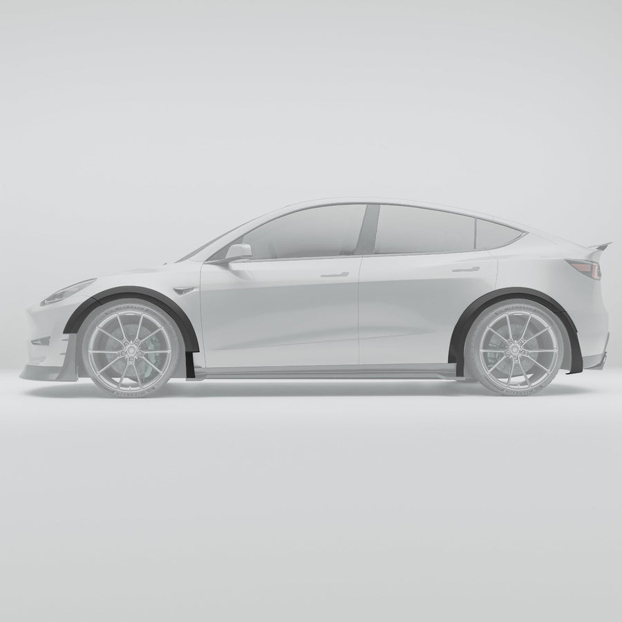 RevoZport Carbon Wielkast Trims voor Tesla Model Y 2021-2024